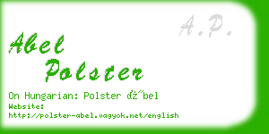 abel polster business card